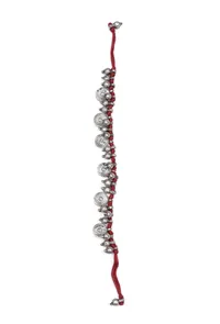 Scarlet Maroon with Silver Beads Necklace image 3