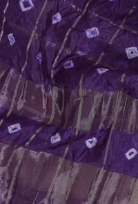 Jamani Handloom Ikkat Silk Handloom Dupatta image 4