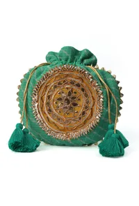 Fresh Light Green Gotapatti Potli image 3