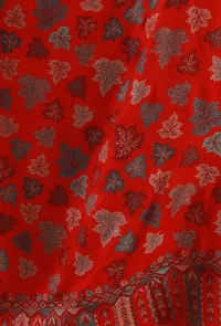 Kashmiri Red Chinar Kani Woollen Shawl image 5