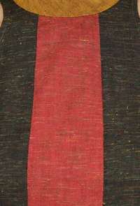 Olive Khadi Cotton Flared Halter Neck Sleeveless Dress image 5