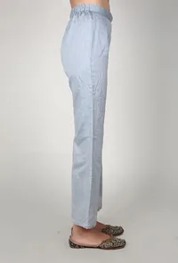 Silver Grey Chanderi Palazzo With Zari Embroidery image 2