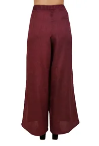 Plum Aari Zari Dupion Silk Palazzo image 3