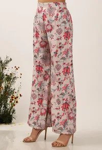 Nadia Floral Chintz Bell Bottom Pants image 3