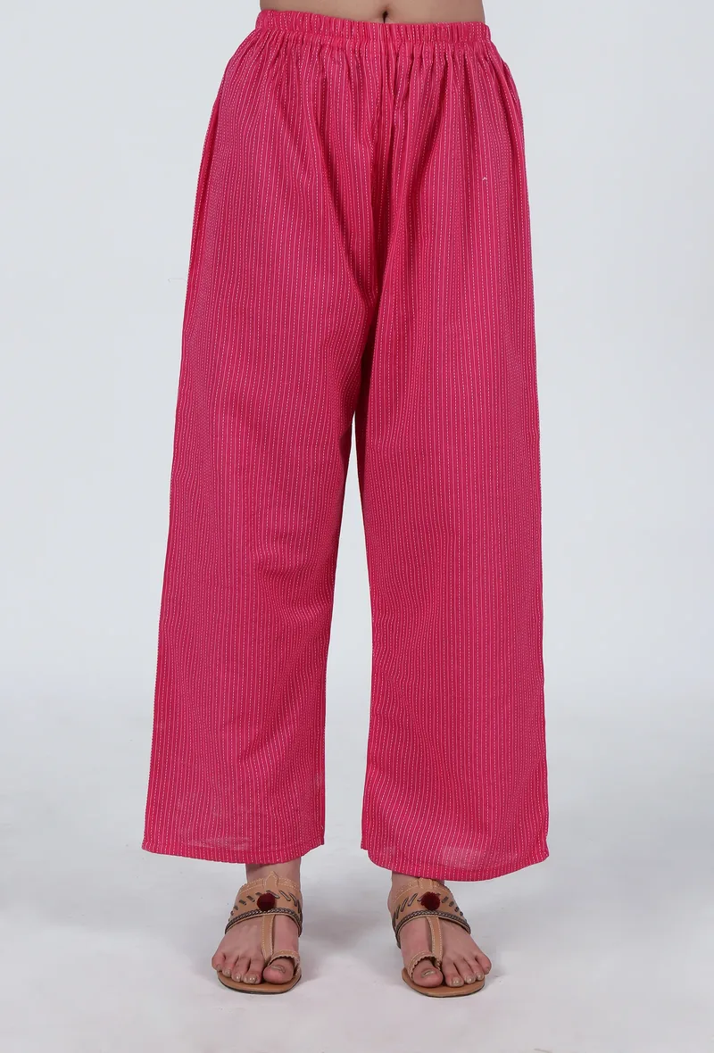 Pink Cotton Pant