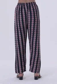 Black Cotton Rayon Pant image 3