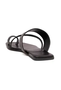 Black Cruelty Free Leather Kolhapuri image 5