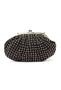 Auster Black Embellished Clutch Bag image 4