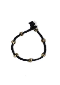 Black Thread Tribal Anklet image 2