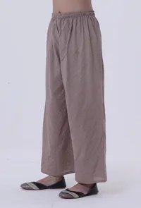 Dusty Grey Cotton Palazzo image 2