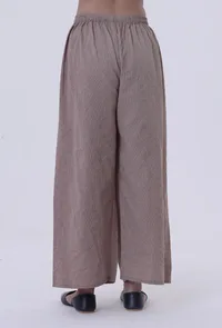 Dusty Grey Cotton Palazzo image 3