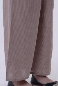 Dusty Grey Cotton Palazzo image 4