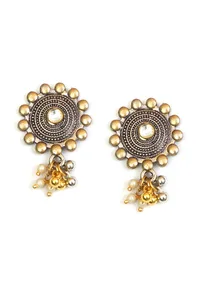 Rajsi Mandala Antique Oxidized Statement Necklace image 3