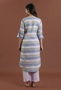 Printed Cotton Straight Kurta image 4