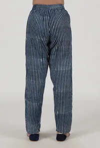 Indigo Printed Blue Cotton Pant image 3