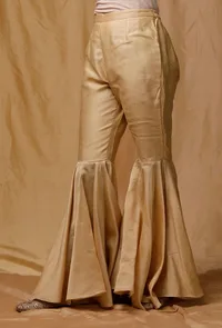 Gold Banarasi Chanderi Sharara image 2