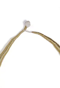 Gold and White Layered Thread Necklace image 4