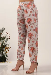 Floral Cara Chintz Narrow Fit Pants image 3