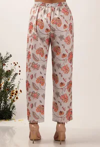 Floral Cara Chintz Narrow Fit Pants image 4