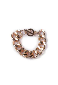 Copper Twisted Gold Chain Brass Bracelet image 2