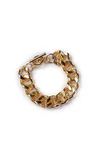 Copper Twisted Gold Chain Brass Bracelet image 6