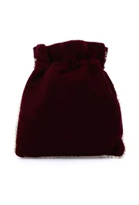 Elegant Boysenberry Bliss Potli With White Mogra Pearl image 4