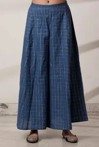 Set of 2: Royal Blue Kalidar Kurta with Palazzo image 3