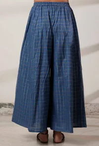 Set of 2: Royal Blue Kalidar Kurta with Palazzo image 4