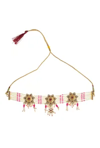 Temple Pink Pearl Necklace image 2