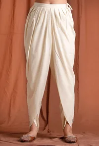 Off White Cotton Dhoti image 1
