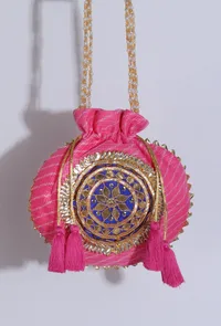 Soft Pink Gotapatti Potli image 1