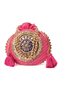 Soft Pink Gotapatti Potli image 2