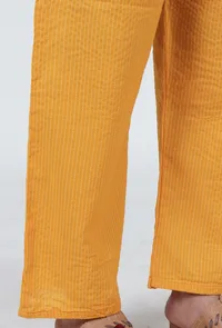 Yellow Cotton Pant image 5