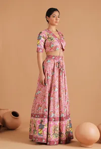 Anika Allover Kalamkari Blouse image 2