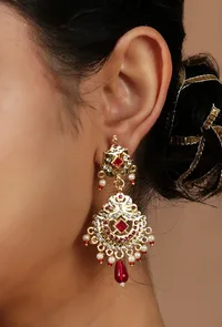 Riwaayat Ruby Kundan Choker Set image 2