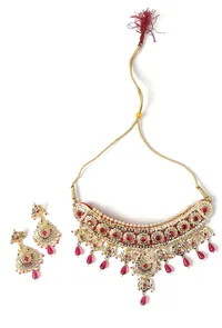 Riwaayat Ruby Kundan Choker Set image 3
