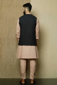 Onyx  Cotton Nehru Jacket image 4