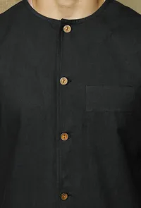 Onyx  Cotton Nehru Jacket image 5