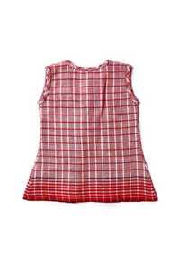 Red Gamcha Frock image 3