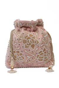 Serene Pink Stone Potli image 3