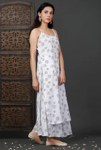 Printed White Cotton Slip image 3