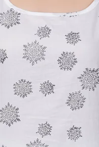 Printed White Cotton Slip image 5