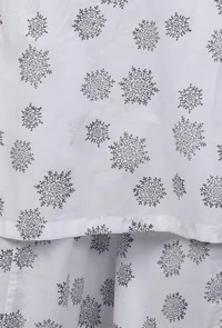 Printed White Cotton Slip image 6