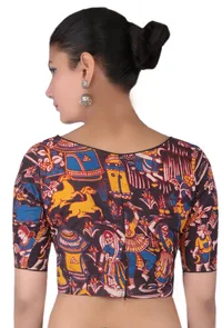 Multi-color Kalamkari Printed Blouse image 2