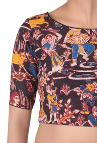 Multi-color Kalamkari Printed Blouse image 3