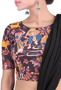 Multi-color Kalamkari Printed Blouse image 4
