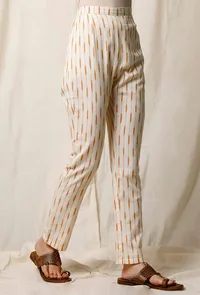 Narangi Kori Ikat Cotton Slub Pants image 3