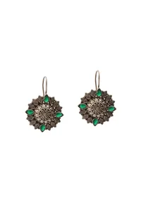 Emerald Gleam Hook Earrings image 2