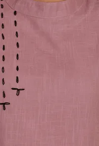 Plum Halter Neck Kurti image 5