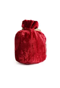 Red Velvet Tila Embroidery Potli image 3